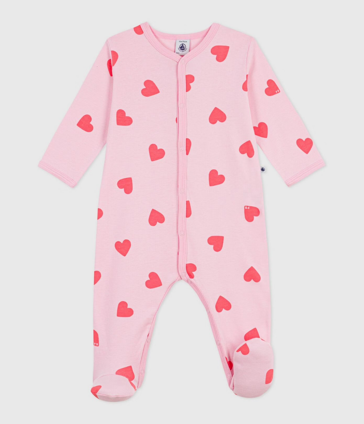 Pyjama en coton coeurs