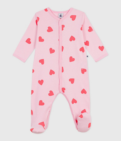 Pyjama en coton coeurs