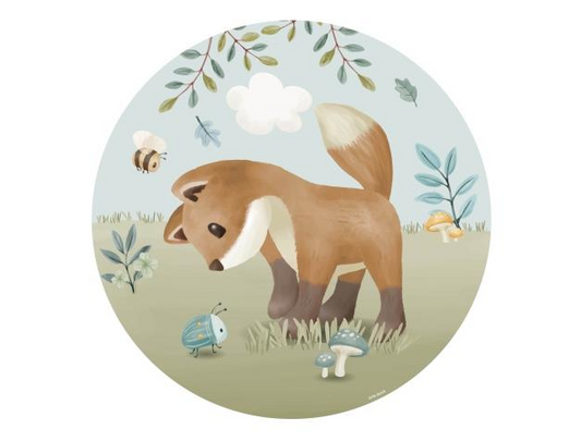 Cercle de papier peint forest