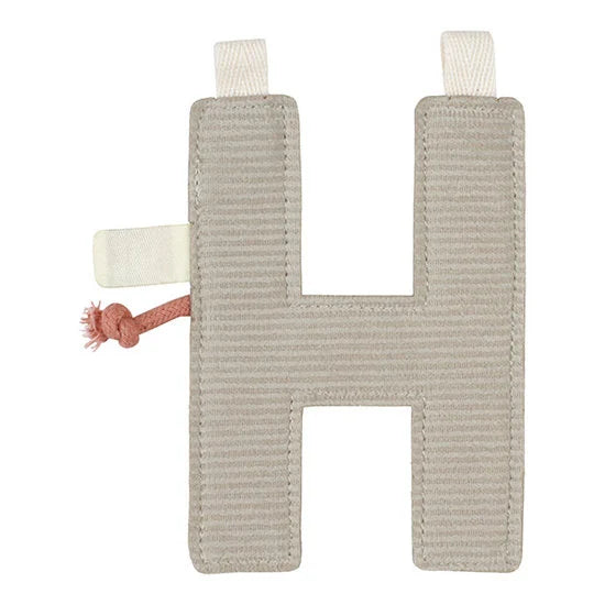 Lettre en tissu H