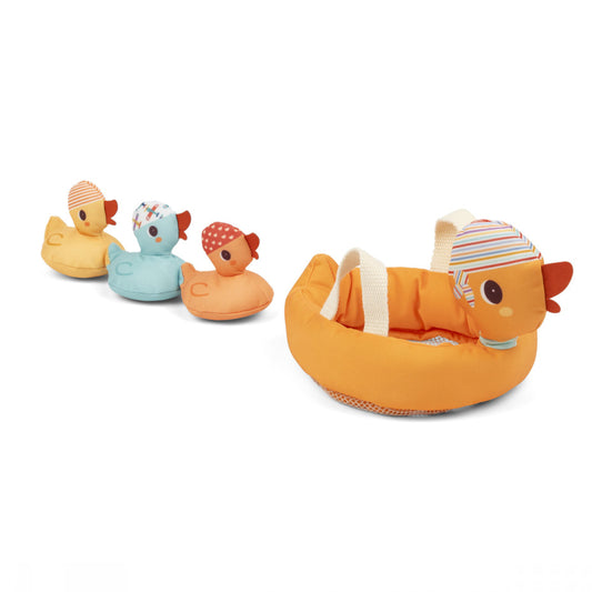 Jeux de bain Maman canard et ses canetons aimantés