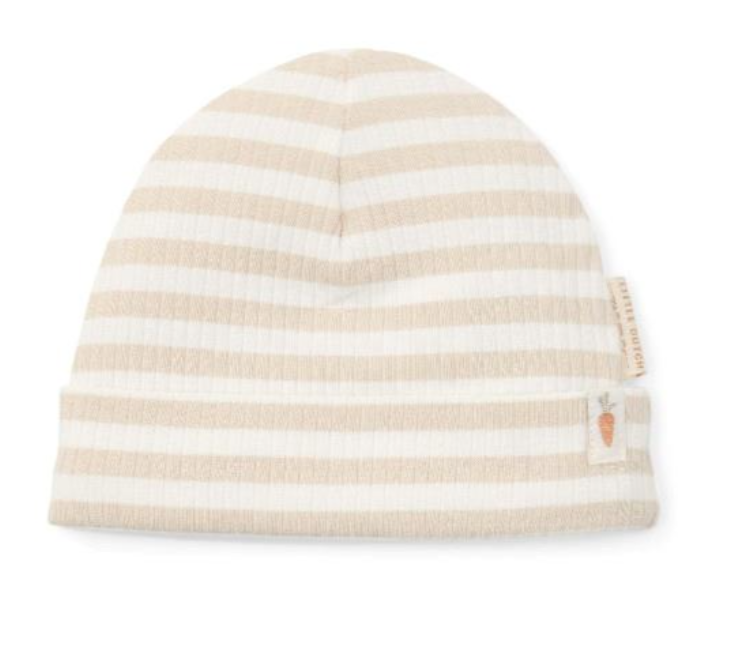 Bonnet bébé Stripe White