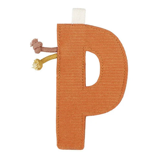Lettre en tissu P