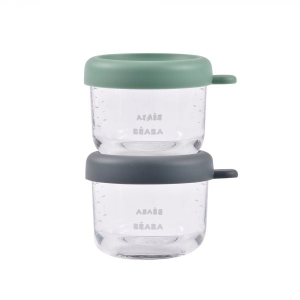 Pots de conservation en verre 2x150ml