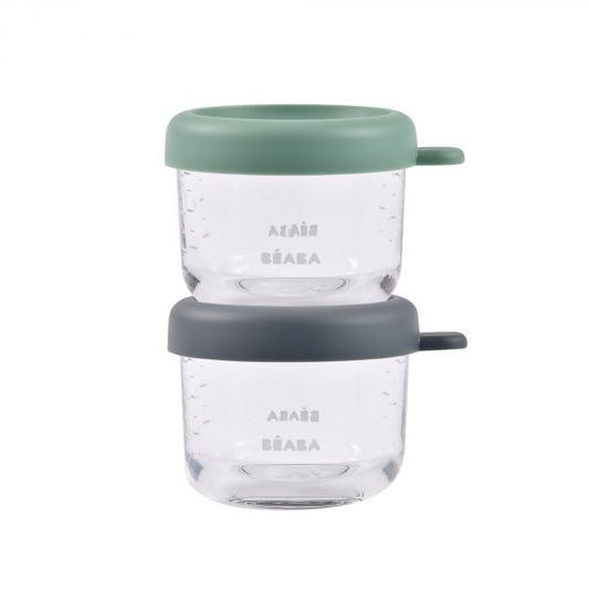 Pots de conservation en verre 2x150ml