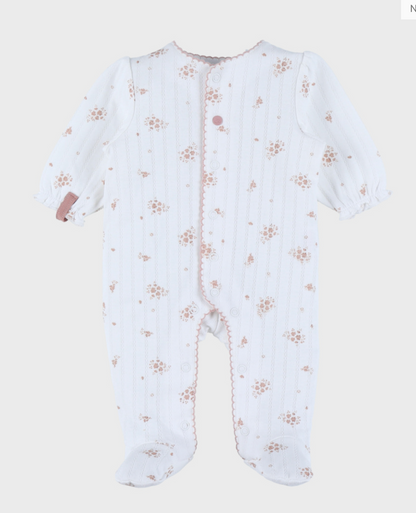 Pyjama en velours coton pointelle