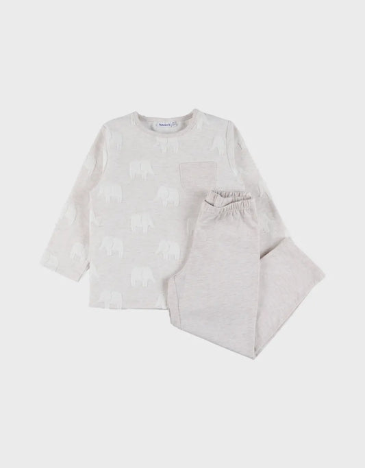 Pyjama en coton jacquard 2pieces elephants