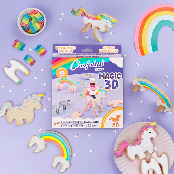 Emporte pièces Licorne & Arc en Ciel 3D
