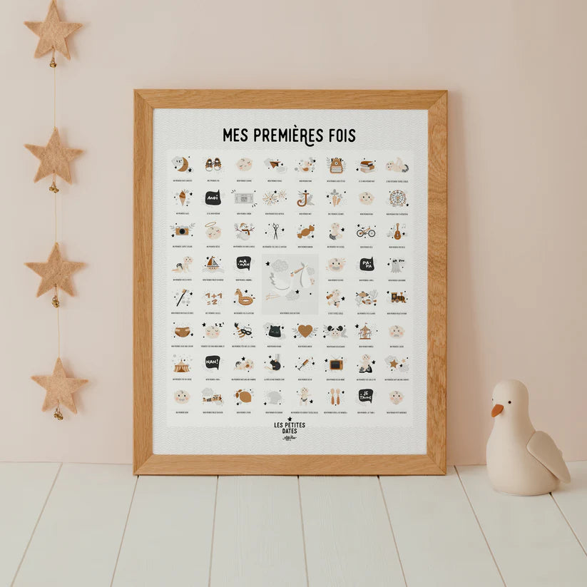 Affiche souvenirs Mes premières fois