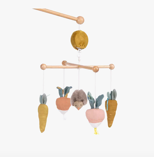 Mobile musical Thème 3 petits lapins