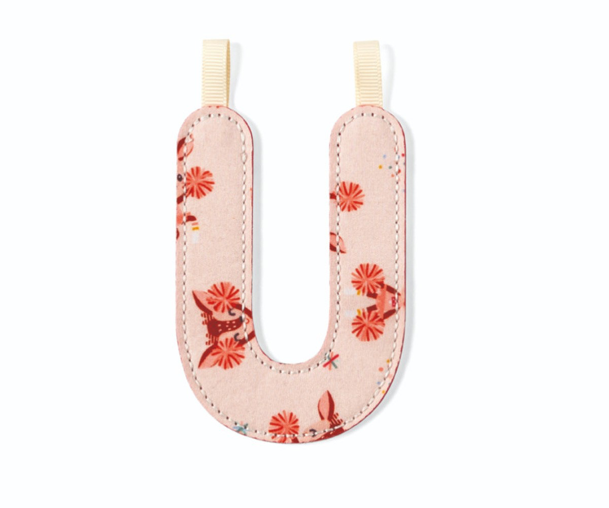 Lettre en tissu U