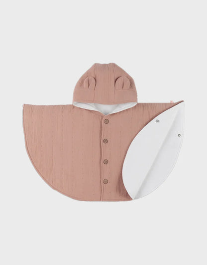 Poncho de voyage mousseline de coton bio