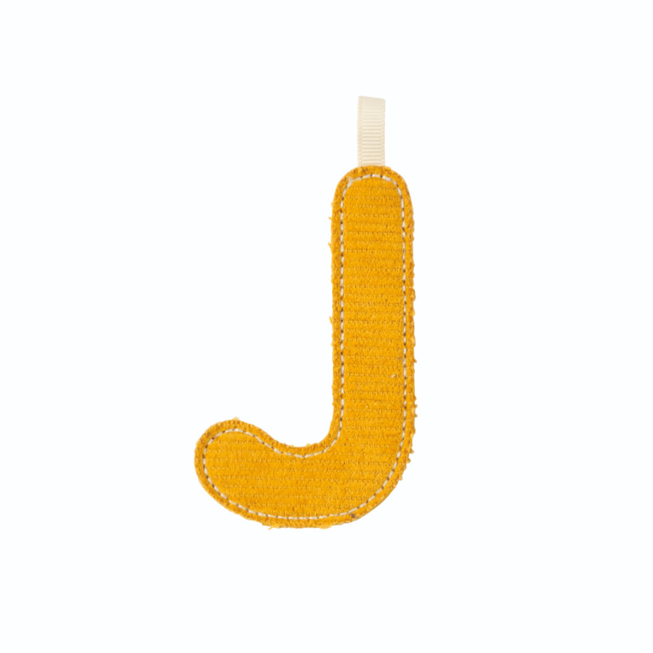 Lettre en tissu J
