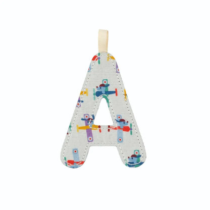 Lettre en tissu A - Bleu