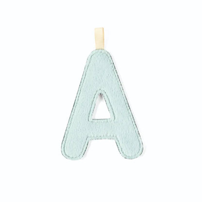 Lettre en tissu A - Bleu