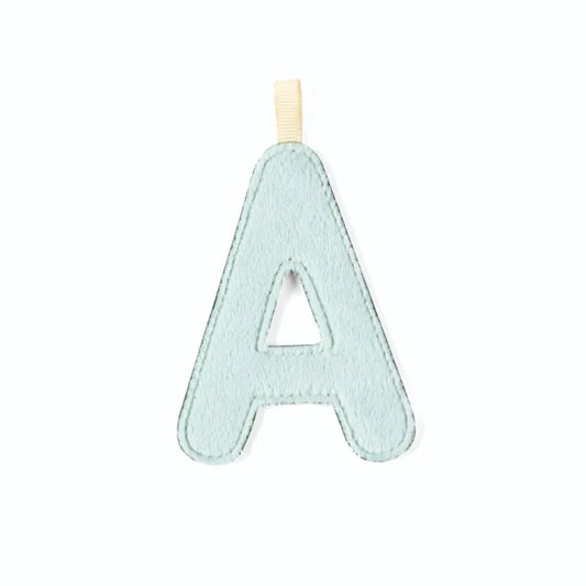 Lettre en tissu A - Bleu